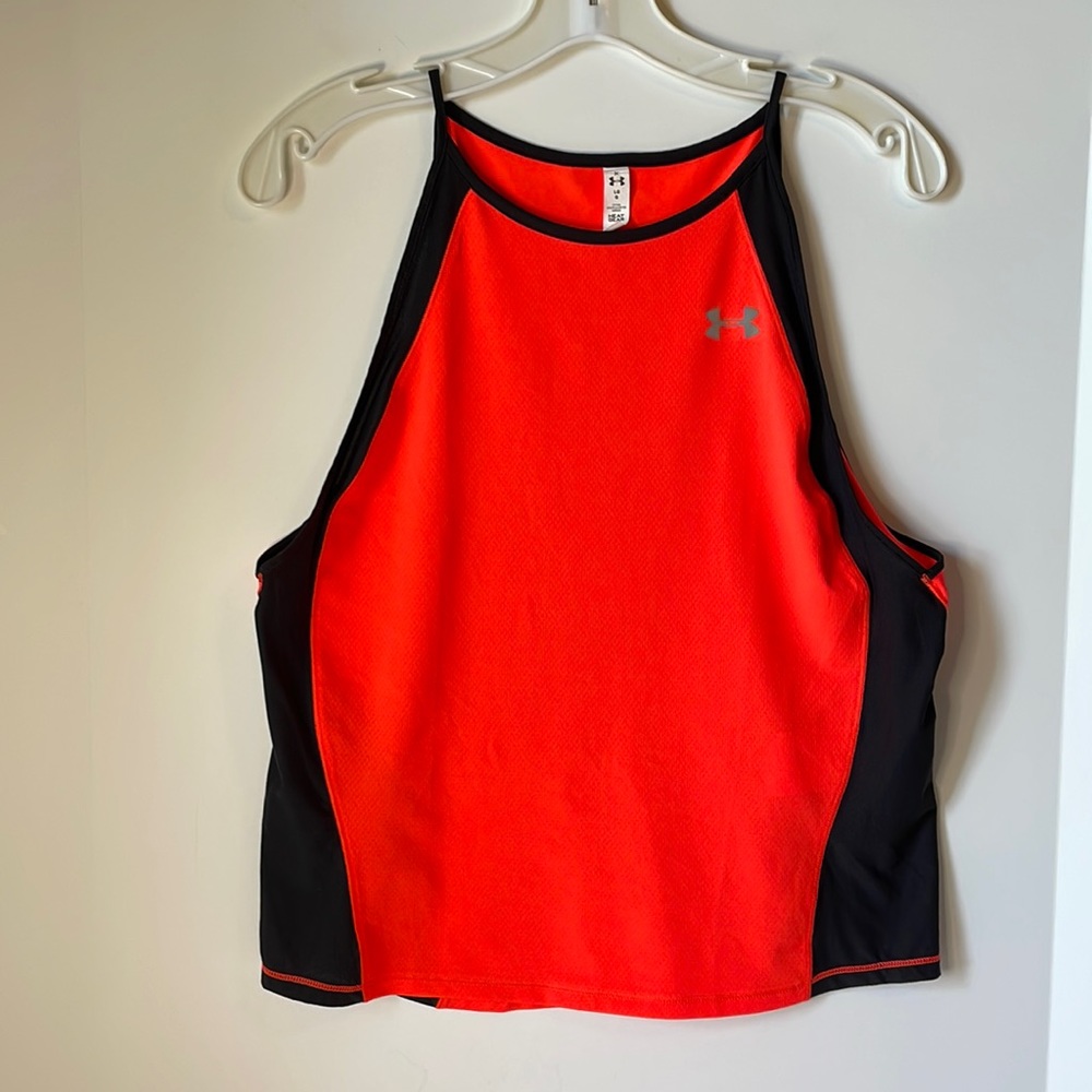 Under Armour Women's Large Cool Switch Run Tank Size Large Fitted Heatgear